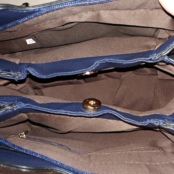 Faux Leather Bag Purple NWOT - Picture 5 of 5